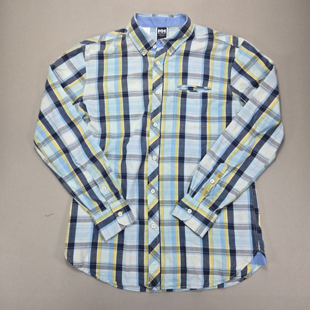 Helly Hansen Plaid Button Down Shirt Long Sleeve Casual‎ Mens Size L